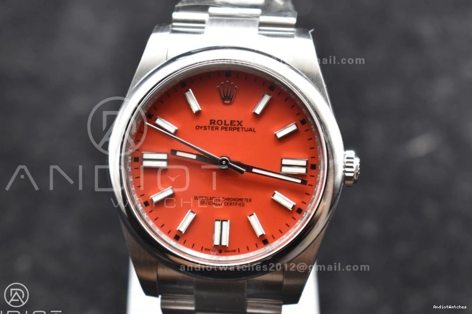124300 Red Steel Edition Unisex Clean 41mm 904L Best Oyster 938 Perpetual VR 1:1 Dial 0712